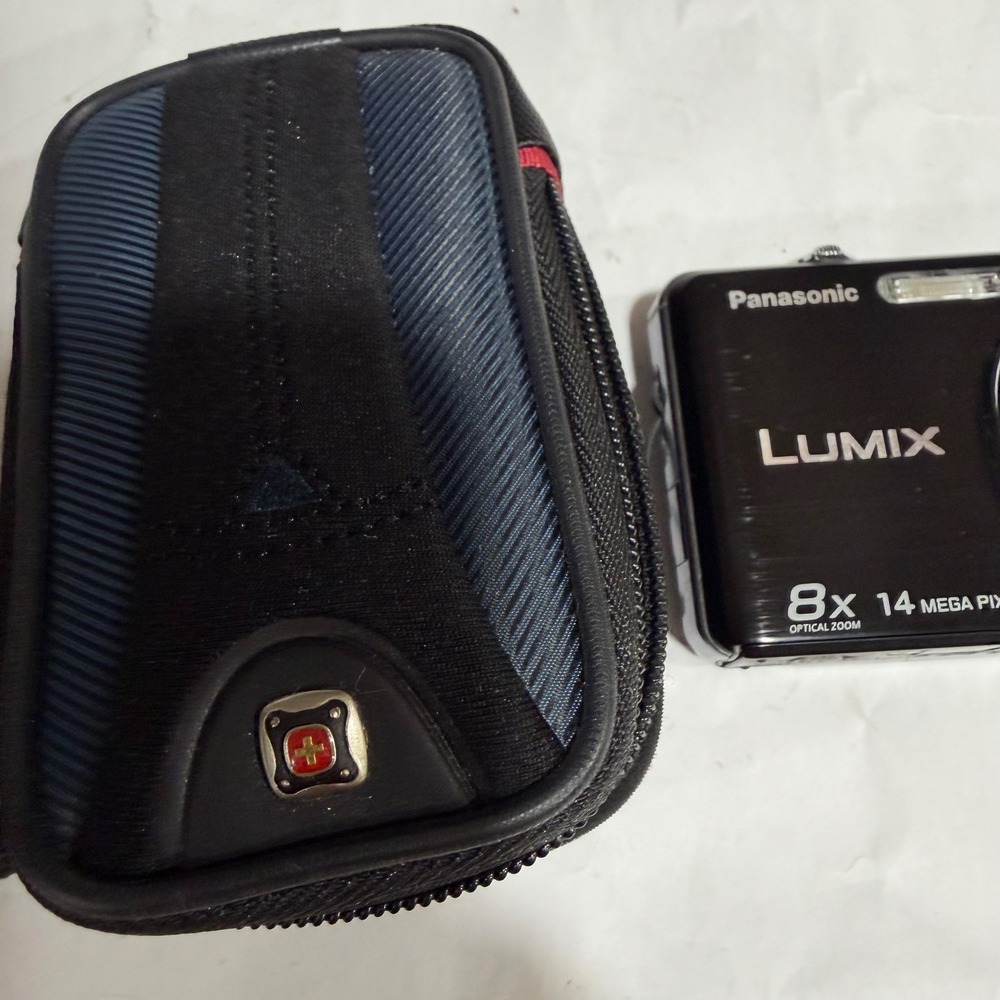 Panasonic Lumix DMC-FH22 Digital Camera 14MP 8x Zoom Black Y2K Digicam Bundle - Picture 15 of 16